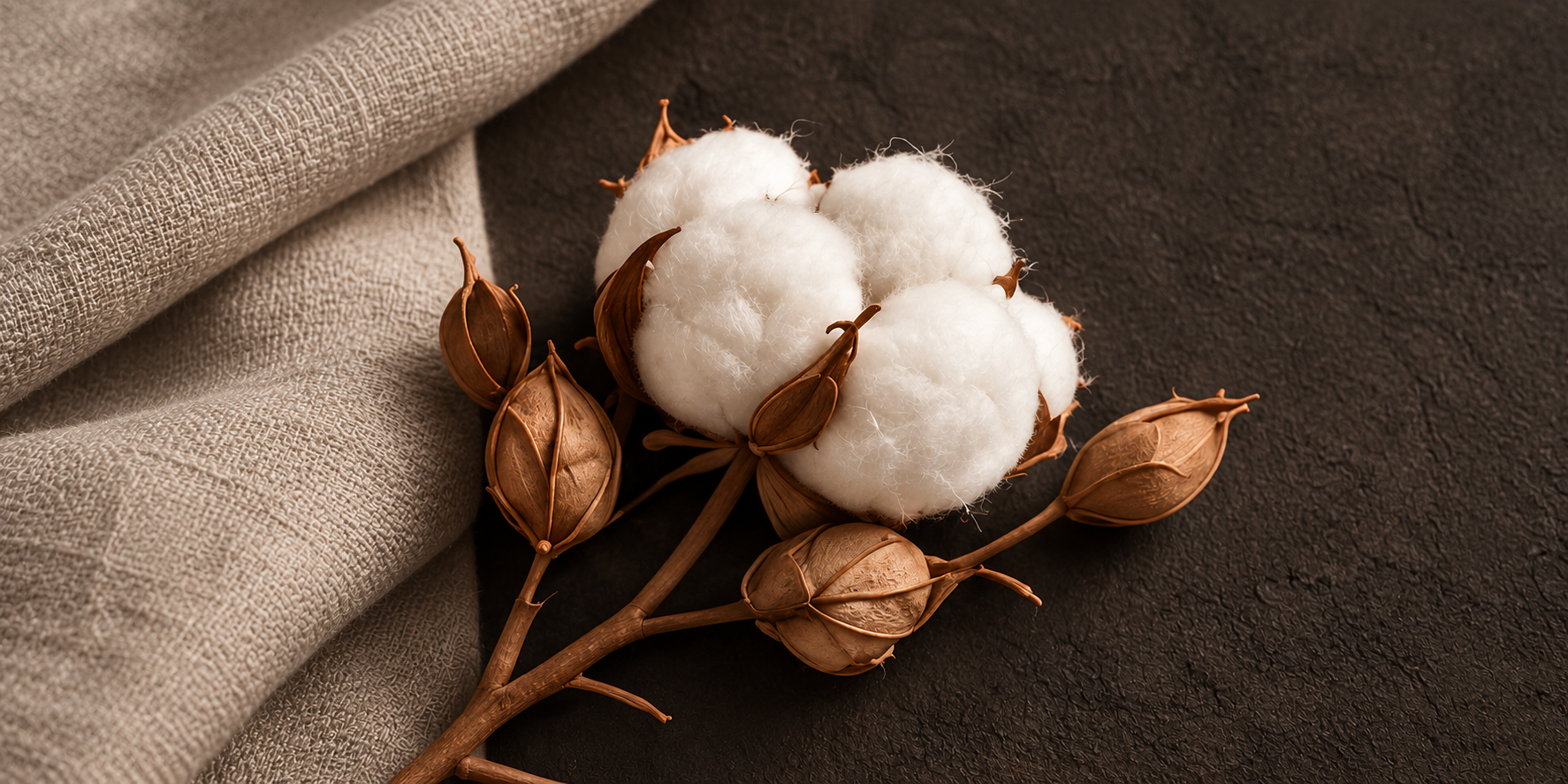 Cotton and textile textures